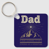 Dad Guiding Star Mountain Sleutelhanger (Voorkant)