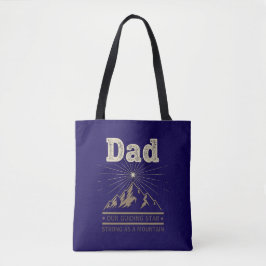 Dad Guiding Star Mountain Tote Bag