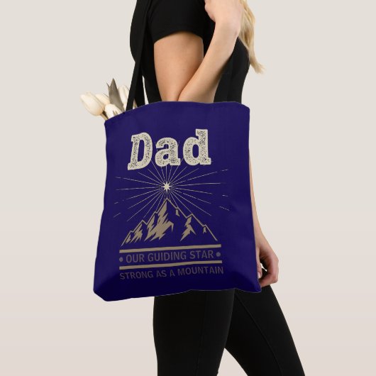 Dad Guiding Star Mountain Tote Bag (Dichtbij)