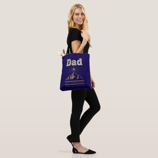Dad Guiding Star Mountain Tote Bag (Op model)