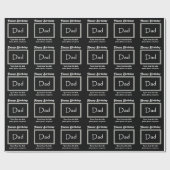 DAD Happy Birthday uit de Kinder V01A Cadeaupapier (Vlak)