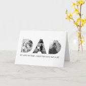 DAD Happy Fathers Day Photo Kaart (Gele Bloem)