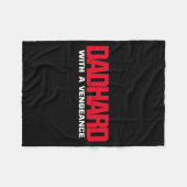 Dad Hard With A Vengeance  Fleece Deken (Voorkant (Horizontaal))