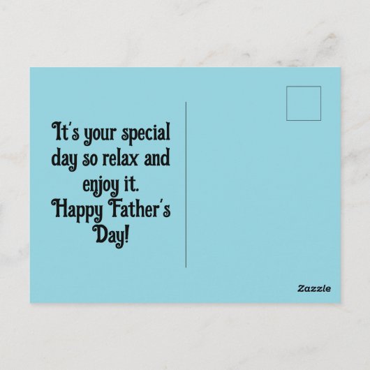 Dad Heart Vaderdag Briefkaart (Achterkant)