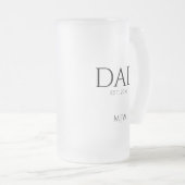 DAD heeft Monogram-Initiaal vastgesteld Matglas Bierpul (Voorkant rechts)