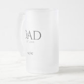 DAD heeft Monogram-Initiaal vastgesteld Matglas Bierpul (Voorkant links)