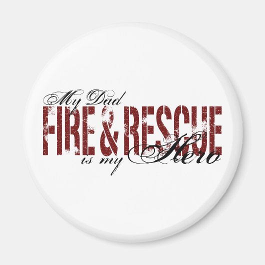 Dad Hero - Brand & Rescue Magneet (Voorkant)