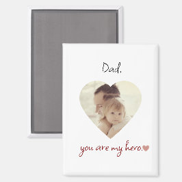 Dad Hero gepersonaliseerde magneet voor Vaderdag