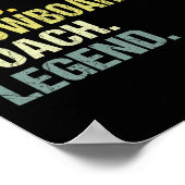 Dad Hero Snowboarden Coach Grappig Snowboarden Coa Poster (Hoek)