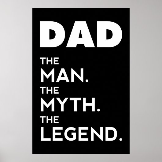DAD, het Man, de mythe, de Legende, pap poster, Poster (Voorkant)