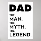 DAD, het Man, de mythe, de Legende, vader poster, Poster (Voorkant)