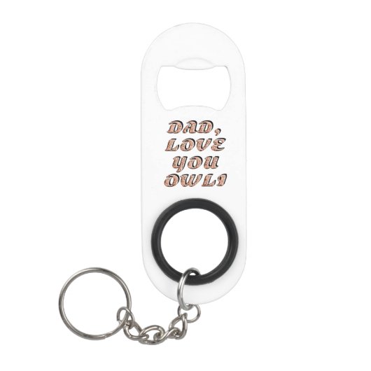 DAD, hou van je 2 Mini Flessenopener (Voorkant)
