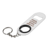 DAD, hou van je 2 Mini Flessenopener (Voorkant Gekanteld)