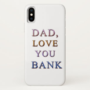 DAD, hou van je BANK 1 Case-Mate iPhone Case