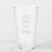 DAD, hou van je BANK 1 Glas (Achterkant)