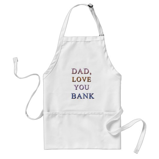 DAD, hou van je BANK 1 Standaard Schort (Voorkant)