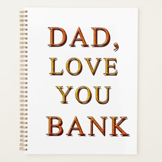 DAD, hou van je BANK 2 Planner (Voorkant)