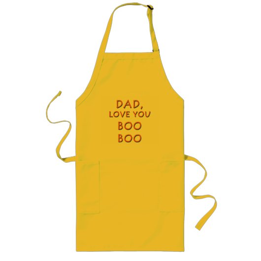 DAD, hou van je BOO 1 Lang Schort (Voorkant)