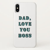 DAD, hou van je BOSS 1 Case-Mate iPhone Case (Achterkant)