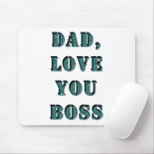 DAD, hou van je BOSS 1 Muismat (Met muis)