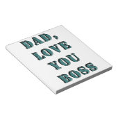 DAD, hou van je BOSS 1 Notitieblok (Schuin)