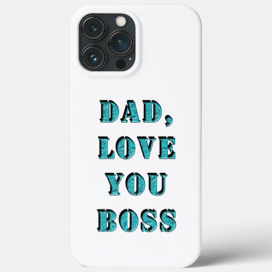 DAD, hou van je BOSS 2 Case-Mate iPhone Case (Achterkant)