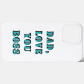 DAD, hou van je BOSS 2 Case-Mate iPhone Case (Achterkant (horizontaal))