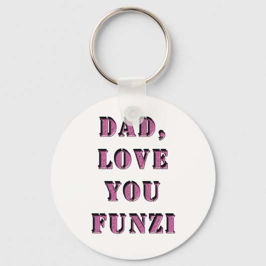DAD, hou van je FUNZI 1 Sleutelhanger (Voorkant)