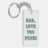 DAD, hou van je FUNZI 2 Sleutelhanger (Voorkant Links)