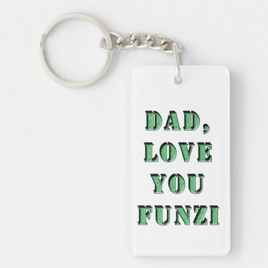 DAD, hou van je FUNZI 2 Sleutelhanger (Voorkant)