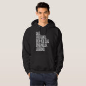 Dad Husband Biomedical engineer Legend Hoodie (Voorkant volledig)