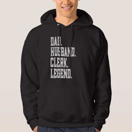 Dad Husband Clinical psychologist Legend Hoodie (Voorkant)