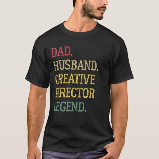 Dad Husband Creative Director Legend Creative Dire T-shirt (Voorkant)
