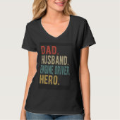 Dad Husband Engine Driver Hero T-shirt (Voorkant)