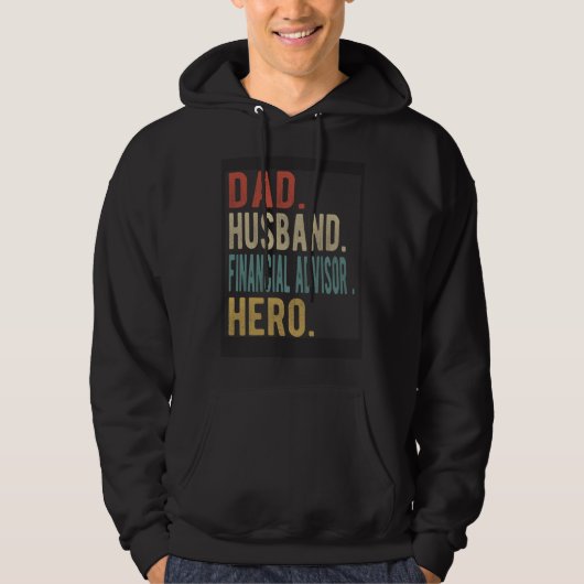 Dad Husband Financial Advisor Hero Hoodie (Voorkant)
