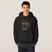 Dad Husband Freight Conductor Hero Hoodie (Voorkant volledig)