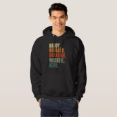 Dad husband grandpa wharfie legend dockworker long hoodie (Voorkant volledig)