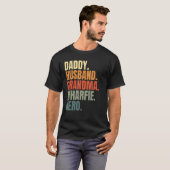 Dad husband grandpa wharfie legend dockworker long t-shirt (Voorkant volledig)
