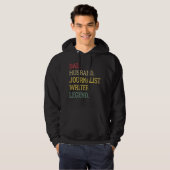 Dad Husband Journalist Writer Legend Journalist Wr Hoodie (Voorkant volledig)