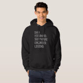 Dad Husband Software Engineer Legend Software Engi Hoodie (Voorkant volledig)