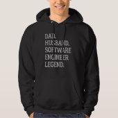 Dad Husband Software Engineer Legend Software Engi Hoodie (Voorkant)