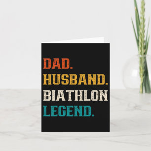 Dad Husbynd Biathlon Legend Biathlon Lover Kaart