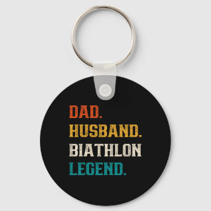 Dad Husbynd Biathlon Legend Biathlon Lover Sleutelhanger