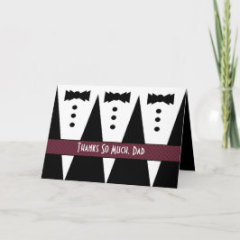 DAD Huwelijksbedankje - Drie Tuxedo's Bedankkaart