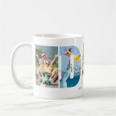 DAD I Love You 5 Fotocollage Script Hearts Gold Koffiemok (Links)