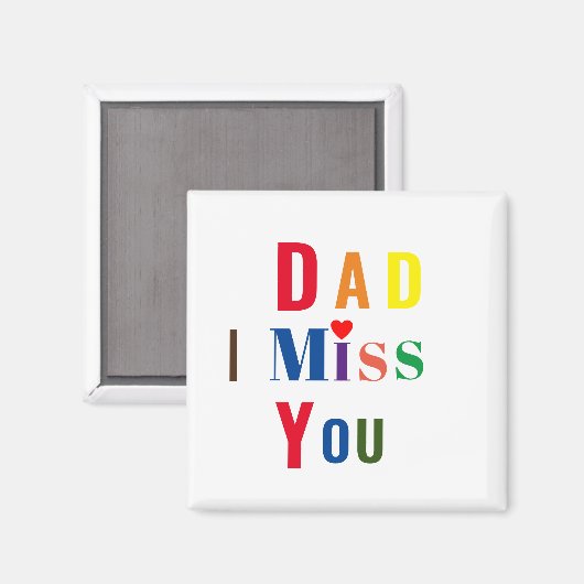 DAD I MIST JOU MAGNEET (Voorkant / Achterkant)