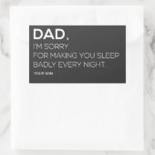 DAD, IK BEN SORRY STICKERS EN ETIKETTEN (Tas)