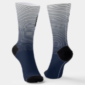 Dad Initial Socks Deer Antlers Crew Socks Sokken (Gebogen)