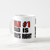 DAD IS ALTIJD JUIST! KOFFIEMOK (Voorkant links)