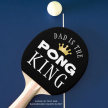 DAD IS DE PONG KING Black